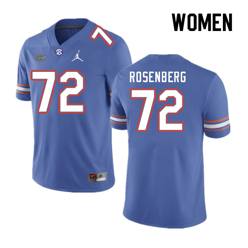 Women #72 Bryan Rosenberg Florida Gators College Football Jerseys Stitched Sale-Royal